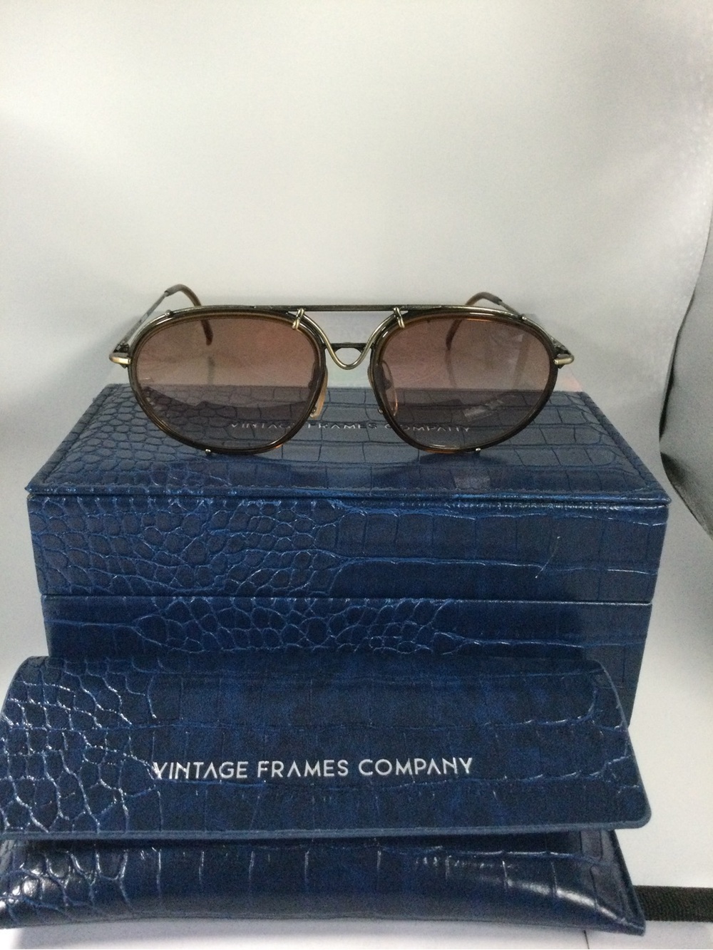 Porsche Design Men's Sunglasses Temple Arm in Black and Gold